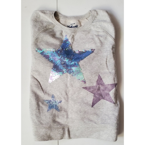 J. Crew Girls Star-Studded Sweatshirt - Picture 3 of 6